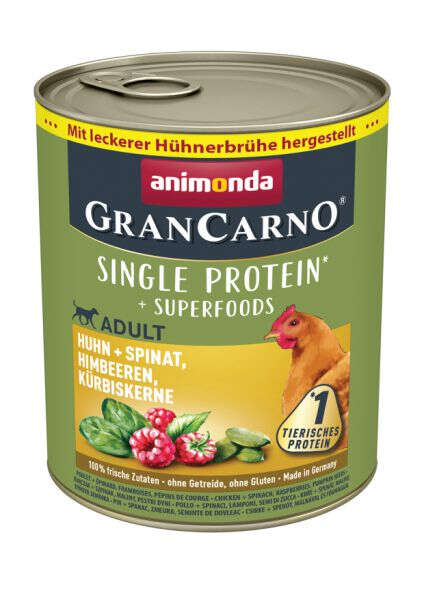 animonda Hunde-Nassfutter GranCarno Adult Superfoods Huhn